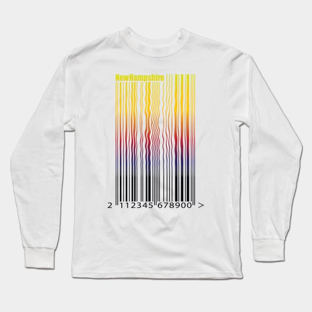 Rainbow barcode Long Sleeve T-Shirt by New Hampshire Magazine